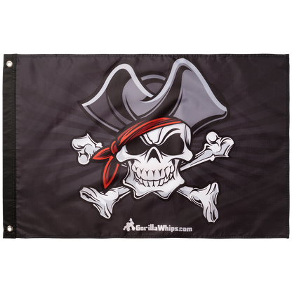 Pirate Skull 2x3 Grommet Whip Flag