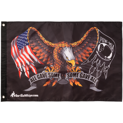 Eagle All Gave Some POW 2x3 Grommet Whip Flag
