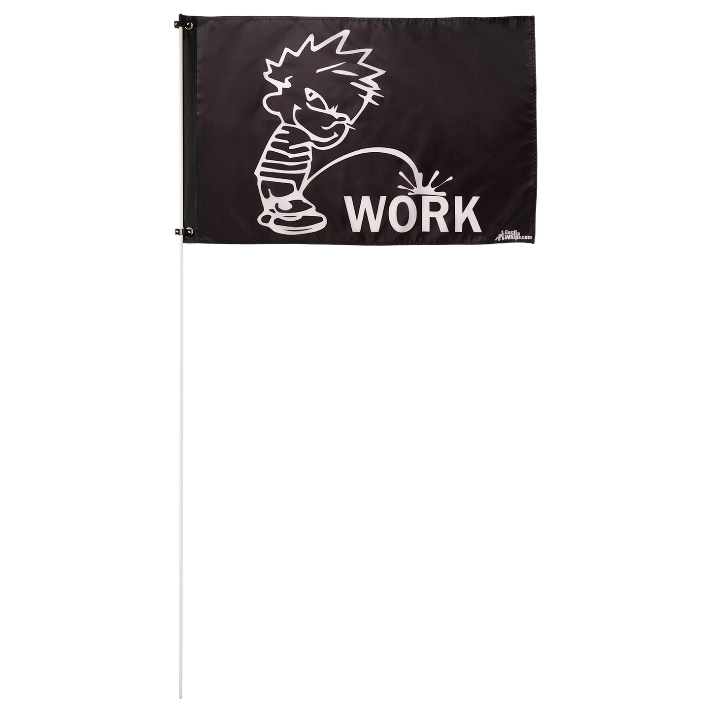 Pee On Work 2x3 Grommet Whip Flag