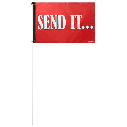 Send It Red 2x3 Grommet Whip Flag