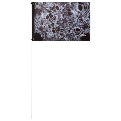 Smoke Skull 2x3 Grommet Whip Flag