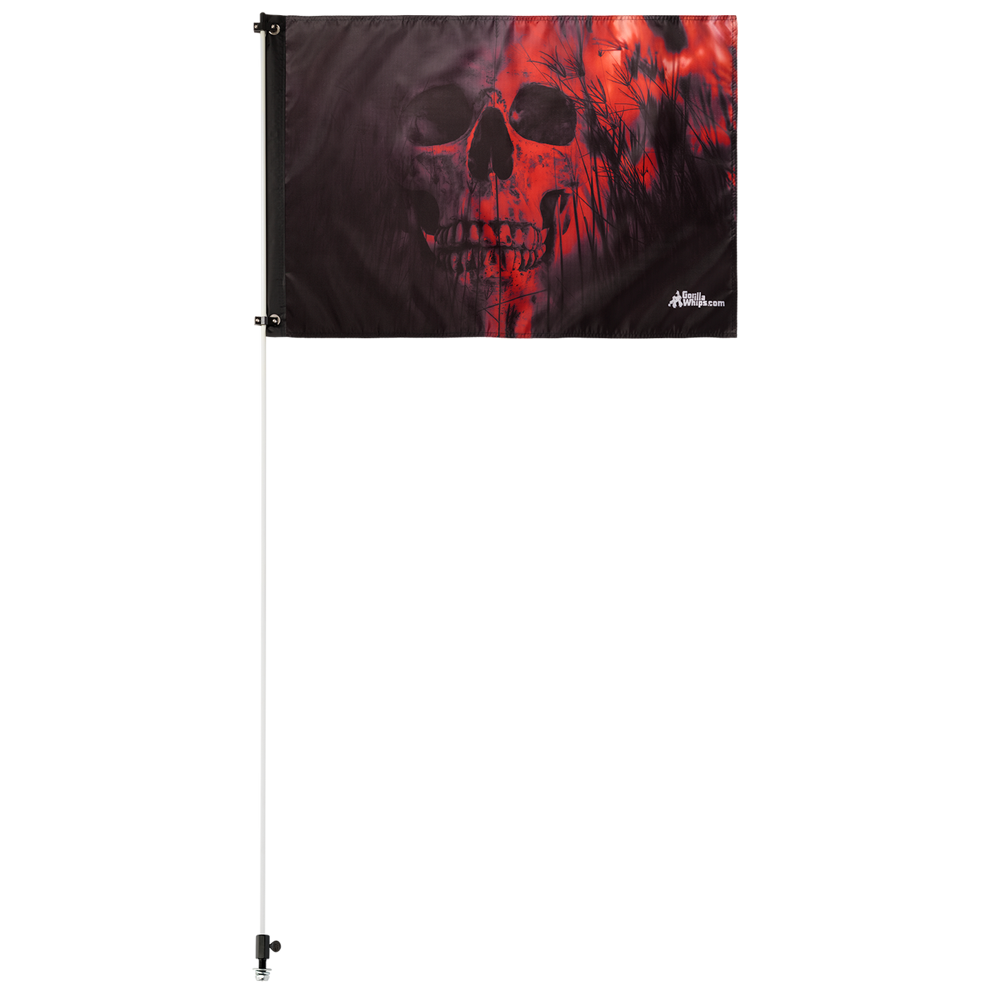 Red Skull 2x3 Grommet Whip Flag