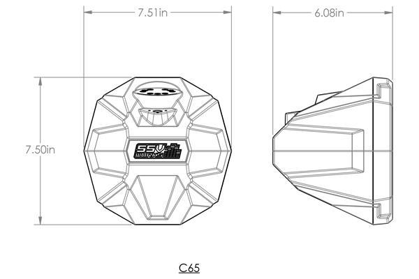 SSV Works Universal 6.5in Cage-Mounted Speaker Pods