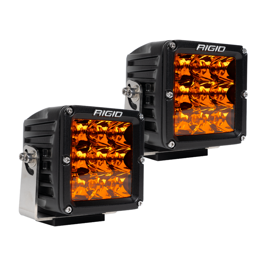 LED Light Pods D-XL Amber PRO Pair Surface Mount Brackets and Hardware Vibration Dampeners Wire Harness & Switch Rigid Industries - Default Title
