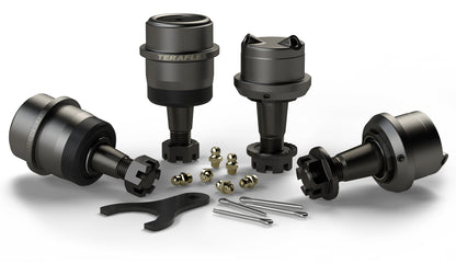 07-18 Wrangler JK Dana 30/44 HD Ball Joint Kit w/out Knurl Upper & Lower Set of 4 TeraFlex