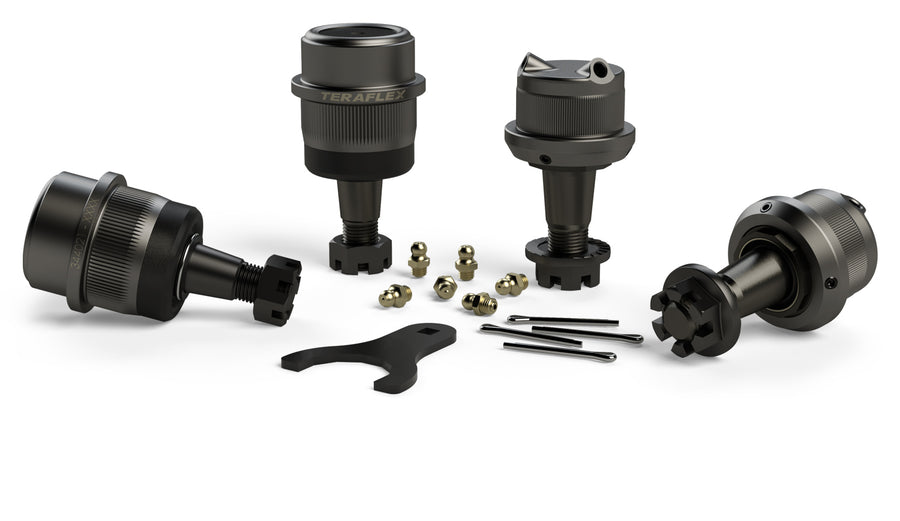 07-18 Wrangler JK Dana 30/44 HD Ball Joint Kit w/ Knurl Upper & Lower Set of 4 TeraFlex