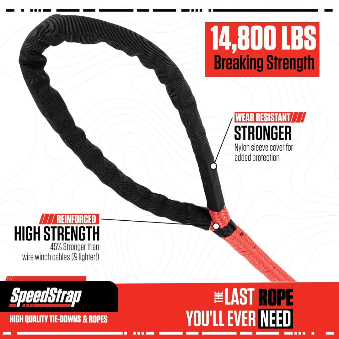 5/8 Inch Lil Mama Kinetic Recovery Rope - 30 Foot