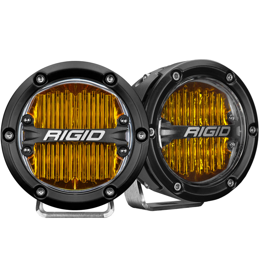 360-Series Pro SAE 4 Inch Fog Light Yellow Pair RIGID Industries - Default Title