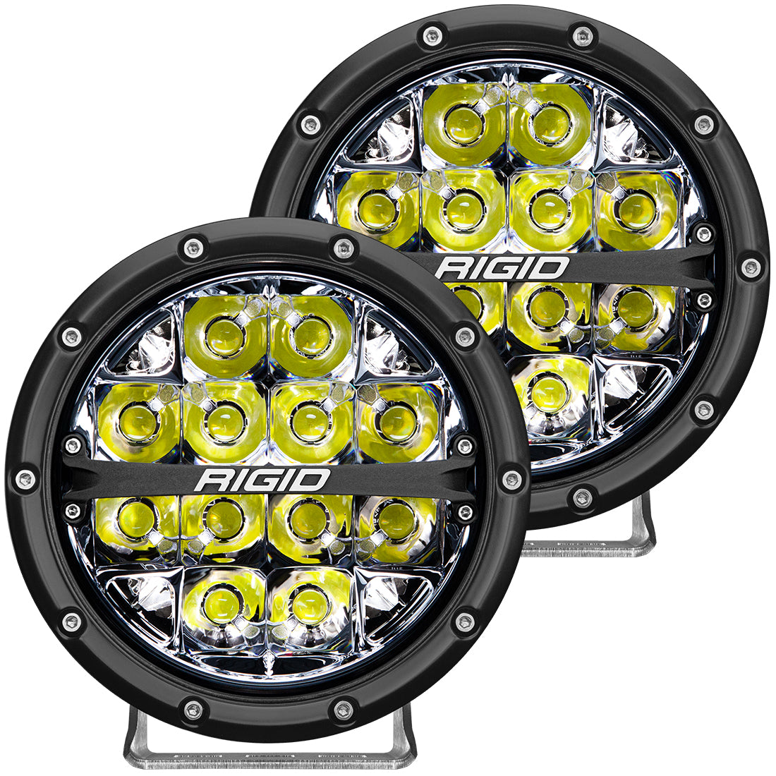 360-Series 6 Inch Led Off-Road Spot Beam Backlight Pair RIGID Industries - Spot / White / 6.0 Inch / 360-Series
