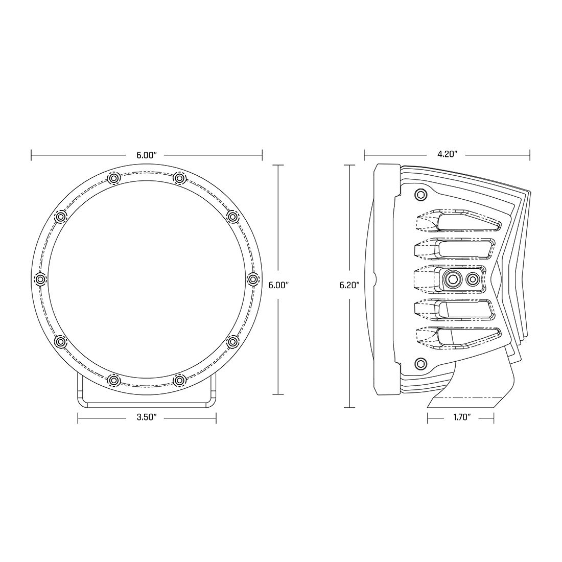 Rigid Industries 360-Series Spot with PRO Lens Pair