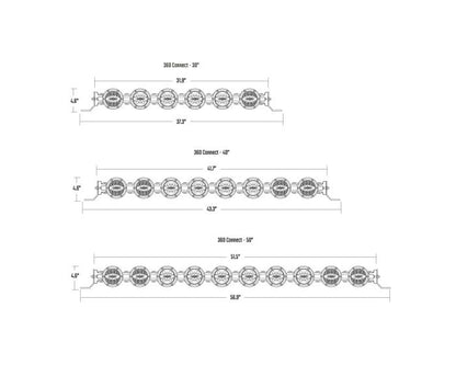 Rigid Industries 360 Connect Light Bar Assembly