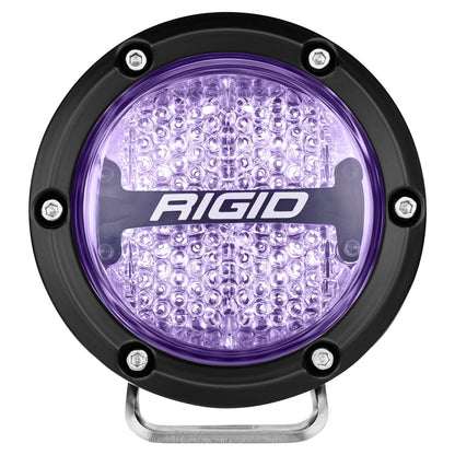 Rigid Industries 360-Series Off-Road Lamp Diffused Beam RGBW Backlight Set of 2
