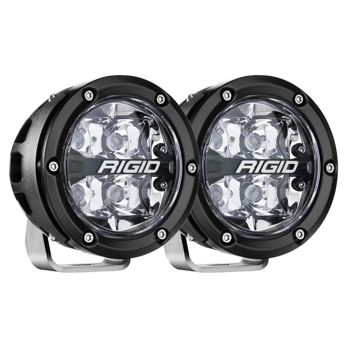 360-Series 4 Inch Off-Road Lamp Spot Beam RGBW Backlight Set of 2 Rigid Industries - Default Title