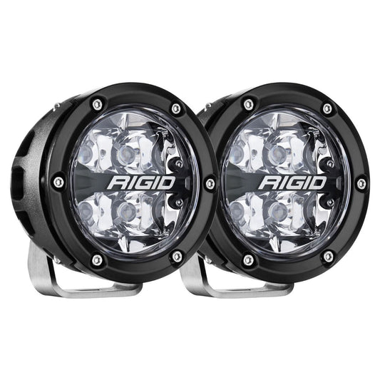 360-Series 4 Inch Off-Road Lamp Spot Beam RGBW Backlight Set of 2 Rigid Industries - Default Title