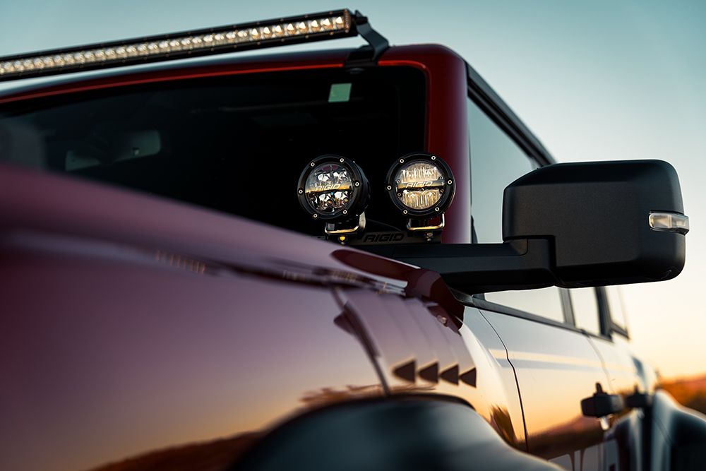 Rigid Industries 360-Series Off-Road Lamp Spot Beam RGBW Backlight Set of 2