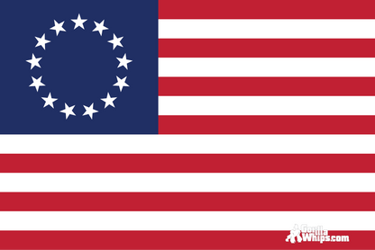Betsy Ross Flag 12x18 Grommet Whip Flag