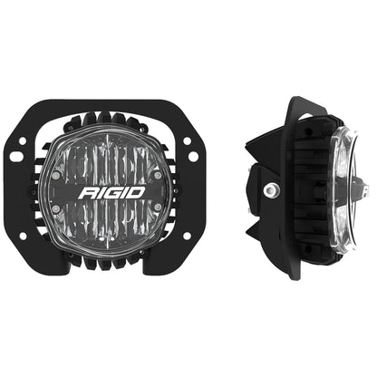 Jeep JL/Gladiator Bumper Fog Mount Kit For 18-20 Jeep JL Rubicon/Gladiator 1 Piece Plastic With 360-Series 4.0 Inch SAE Li - Fog / White / Black / Powdercoat / 4.0 Inch / 360-Series