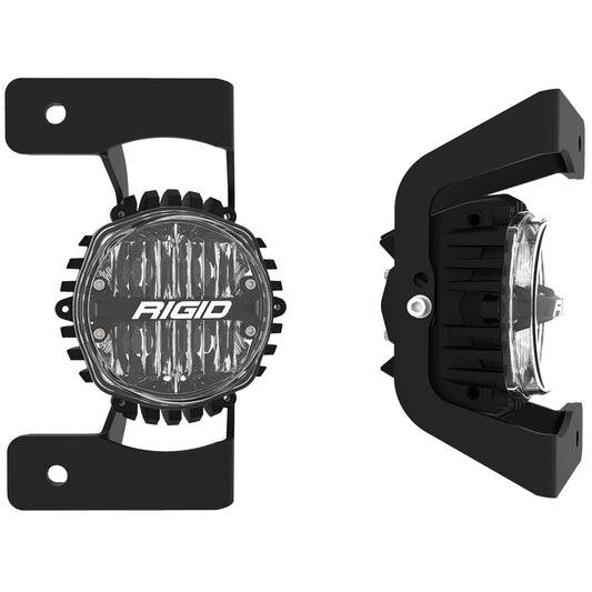 Jeep JL/Gladiator 3 Piece Steel Bumper Fog Kit For 18-Pres Jeep JL Rubicon/Gladiator JT With 1 Set 360-Series 4.0 Inch SAE Yellow Lights RIGID Industries - Default Title