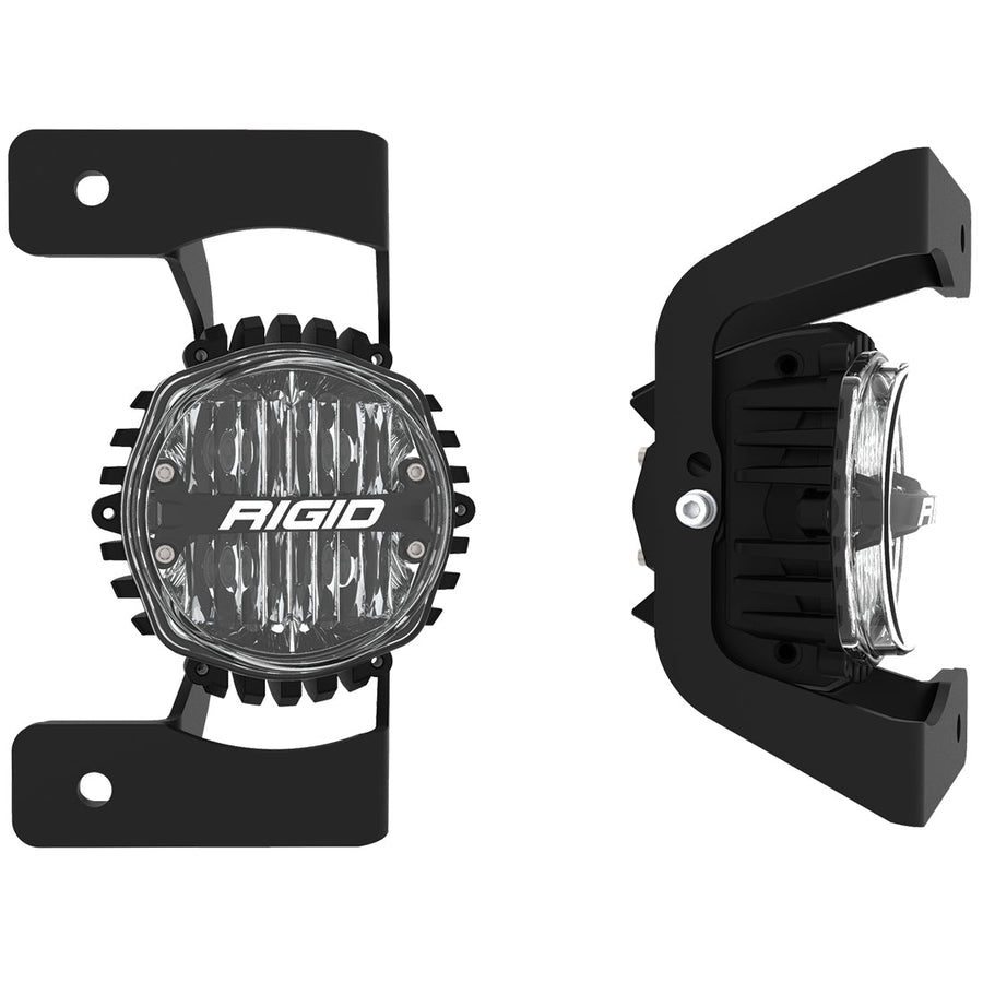 Jeep JL/Gladiator 3 Piece Steel Bumper Fog Kit For 18-Pres Jeep JL Rubicon/Gladiator JT With 1 Set 360-Series 4.0 Inch SAE Yellow Lights RIGID Industries - Default Title