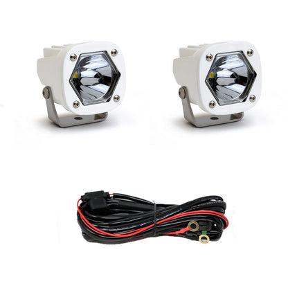 LED Light Pods SI Spot White Pair Baja Designs - 387801WT