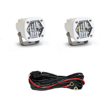 LED Light Pod S1 Wide Cornering White Pair Baja Designs - 387805WT