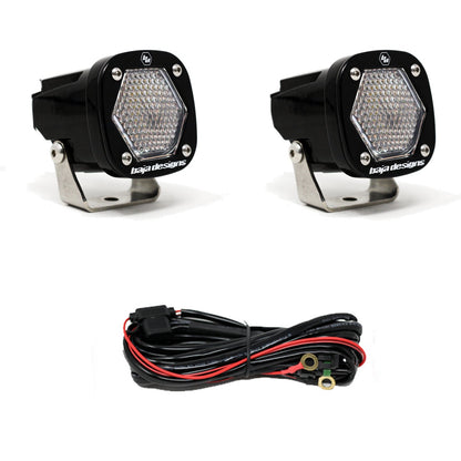 S1 Work/Scene LED Light with Mounting Bracket Pair Baja Designs - 387806