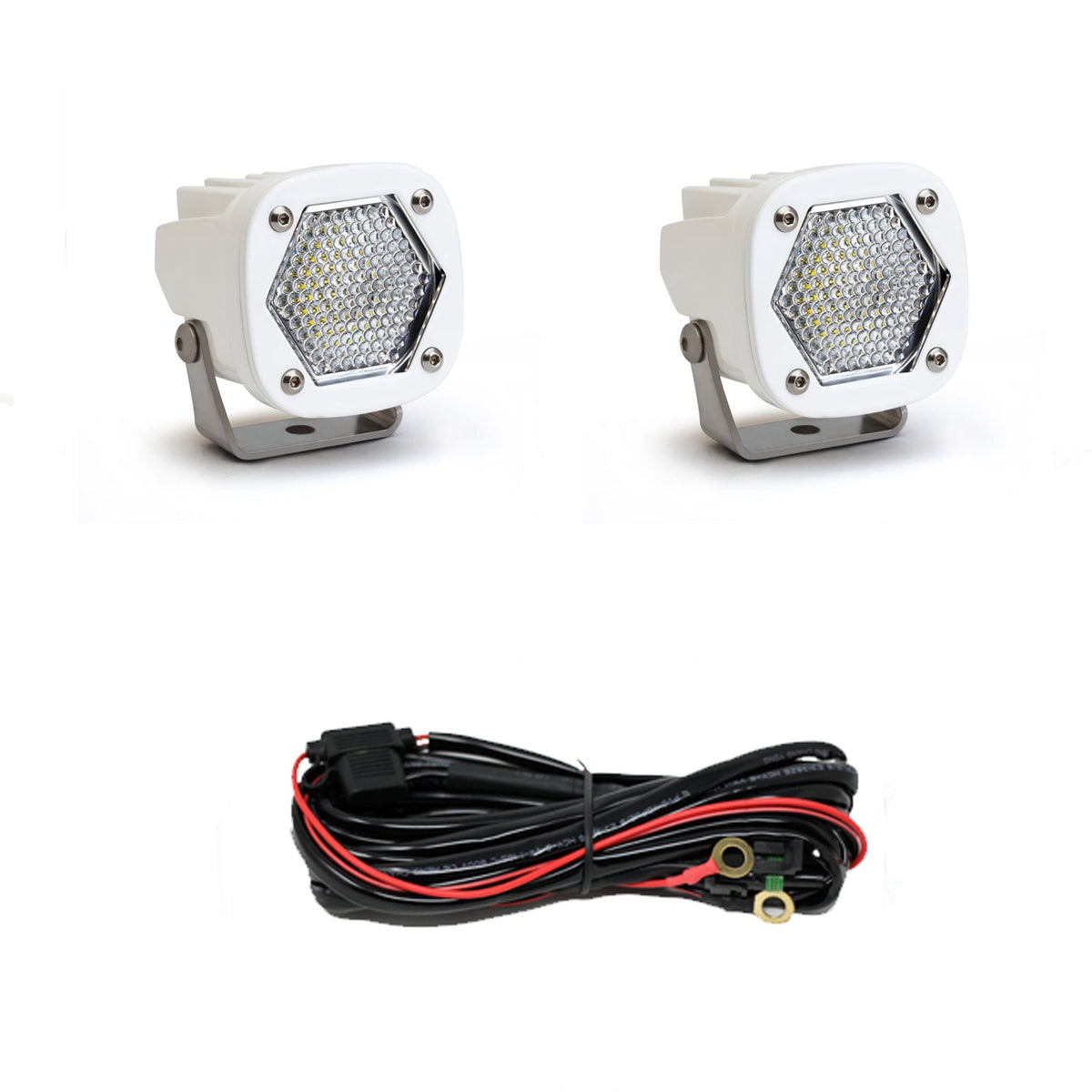 LED Light Pods S1 Work/Scene White Pair Baja Designs - 387806WT