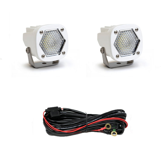 LED Light Pods S1 Work/Scene White Pair Baja Designs - 387806WT