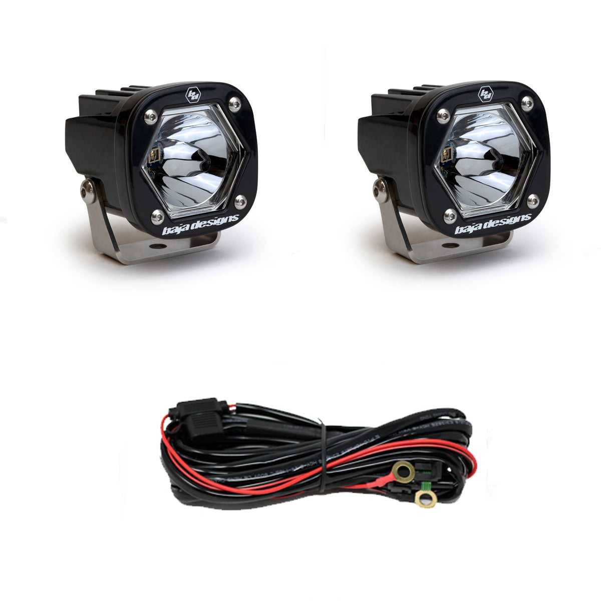 LED Light Pods S1 Pair Spot Laser LED Backup Kit Baja Designs - 387807
