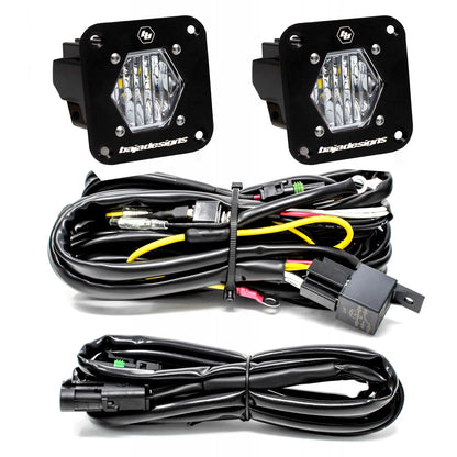 LED Light Pods S1 Pair Wide Cornering LED Flush Mount Backup Kit Baja Designs - 387808