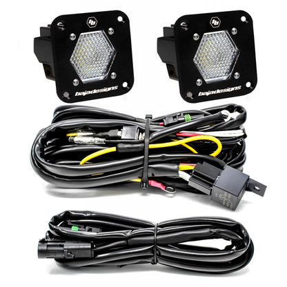 LED Light Pods S1 Pair Work/Scene LED Flush Mount Backup Kit Baja Designs - 387809