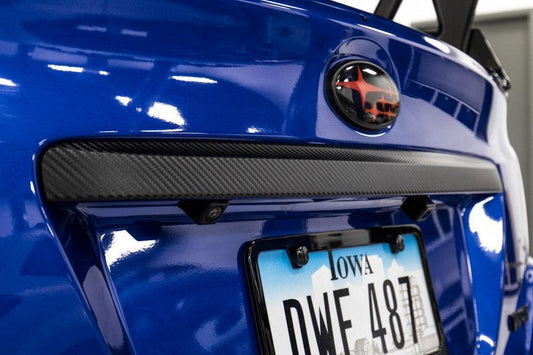 3D Carbon Fiber Vinyl Trunk Trim Overlay - 2015-2021 WRX / STI