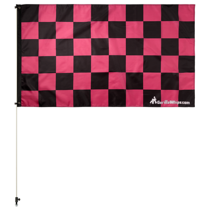 Pink Checkered 3x5 Grommet Whip Flag