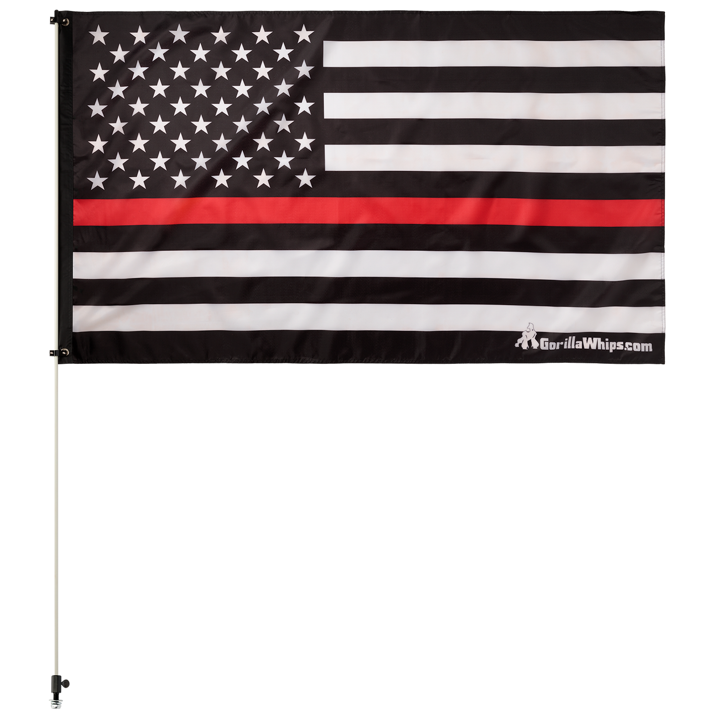Thin Red Line American 3x5 Grommet Whip Flag