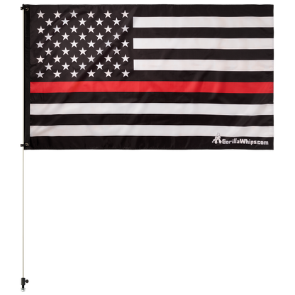 Thin Red Line American 3x5 Grommet Whip Flag
