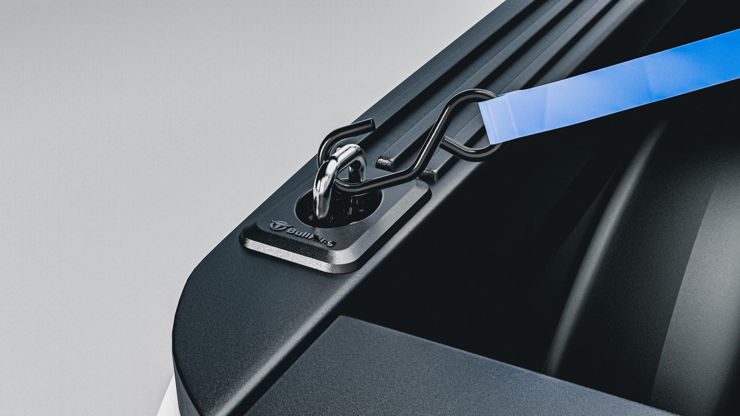Raised Fit Retractable Tie-Down Anchors '98-14 Ford F150 and '98-16 Ford F-250/F-350 Super Duty '99-13 Silverado/Sierra 1500/2500/3500 95+ Dodge RAM 1500/2500/3500 Dually Bullring
