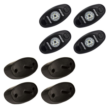 Rock Light Kit Amber Set of 4 Lights A-Series RIGID Industries - Default Title