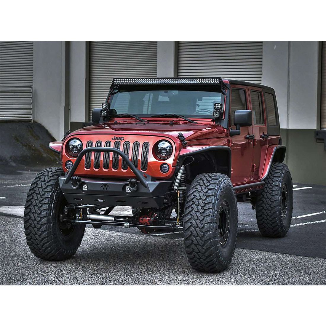 Rigid Industries 07-15 Jeep JK Brow Light Mount E-Series Pro