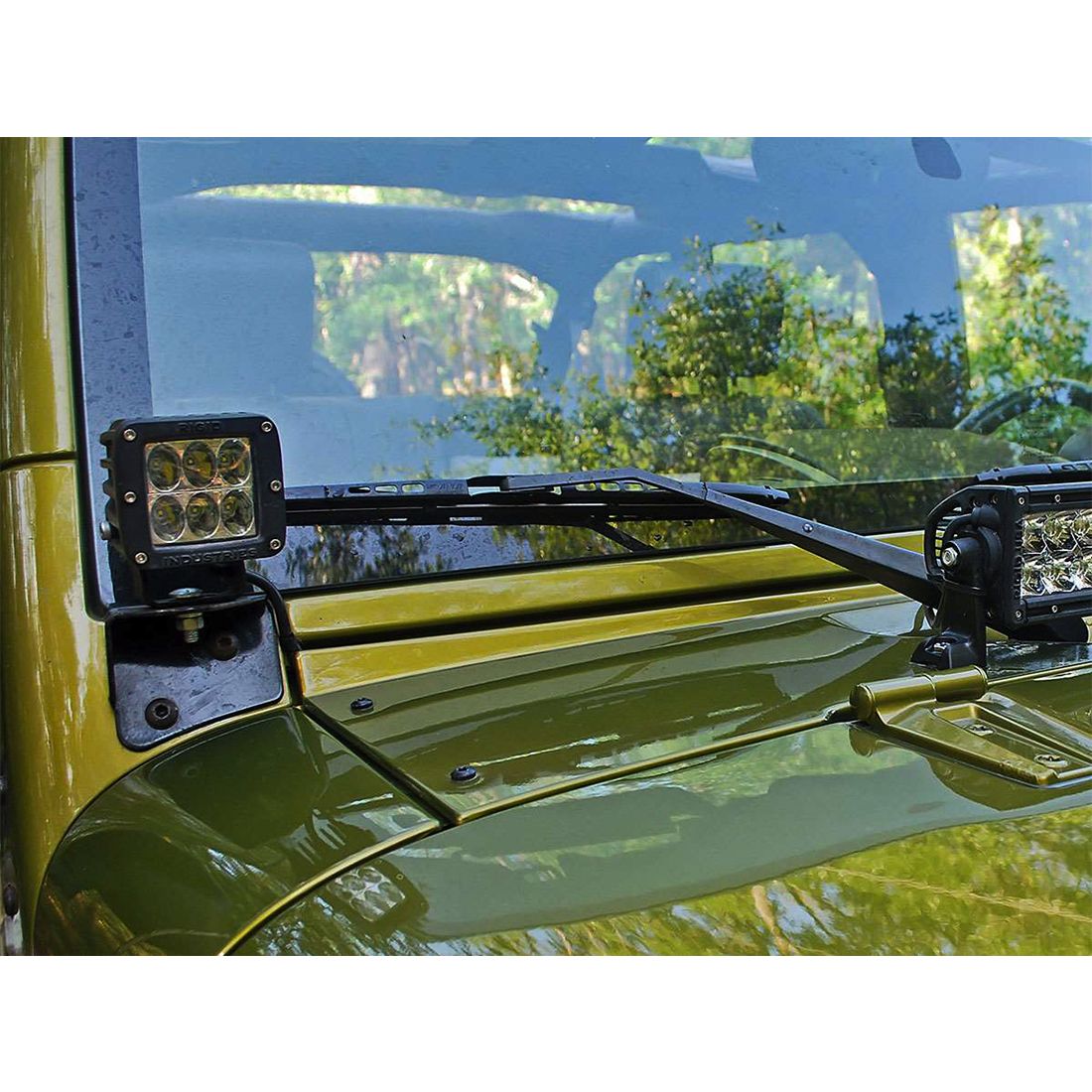 Rigid Industries 07-17 Jeep JK A-Pillar Mount D-Series Pro