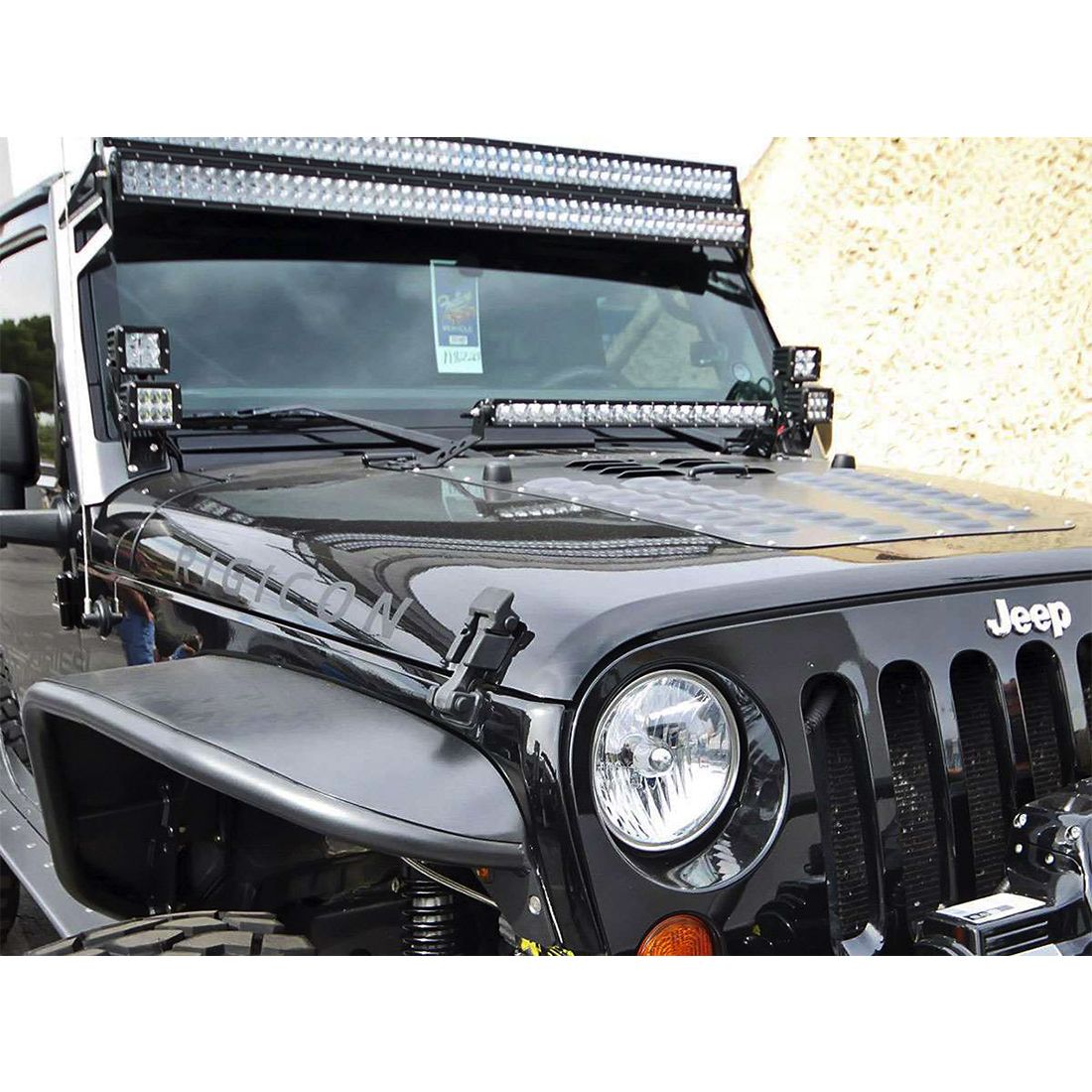 Rigid Industries 07-17 Jeep JK Dual D-Series Pro A-Pillar Mount D-Series Pro
