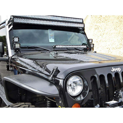 Rigid Industries 07-17 Jeep JK Dual D-Series Pro A-Pillar Mount D-Series Pro