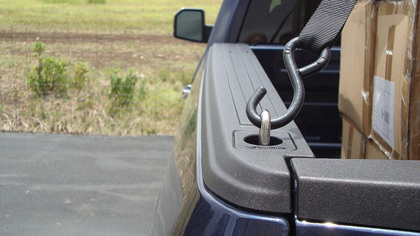 Ford Flush Fit Retractable Tie Down Anchors Special Offset Front or Middle 2015-Up Ford F150 2017-Up Ford F-250/F-350 Super Duty Bullring