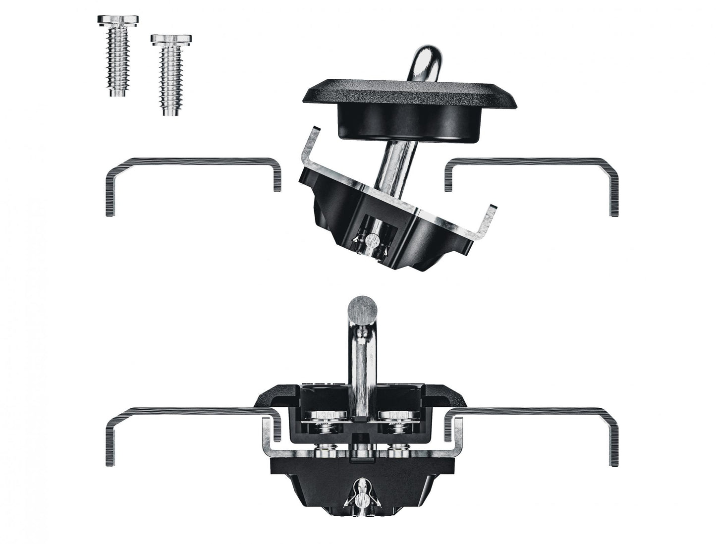 Ford Shorty Low Profile Retractable Tie Down Anchors '98-14 Ford F150 with 5.5' Bed '10-14 Ford Raptor Bullring