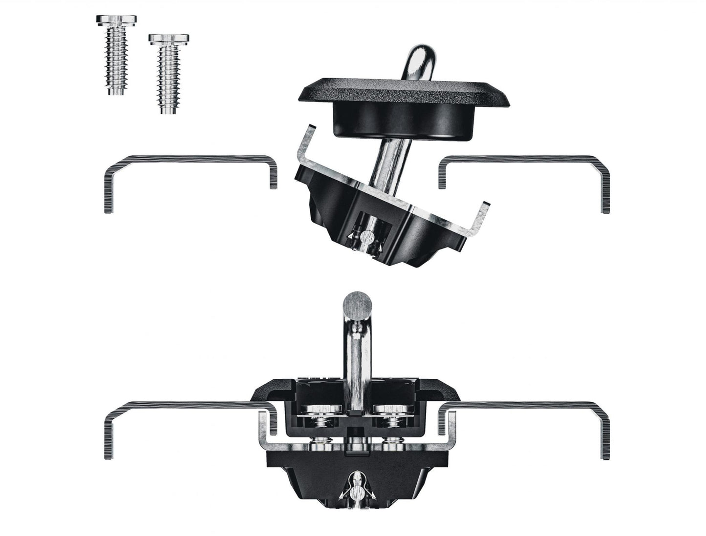 Stainless Steel Flush Fit Retractable Tie-Down Anchors 1995+ Dodge RAM 1500/2500/3500 with Dually Bed Bullring