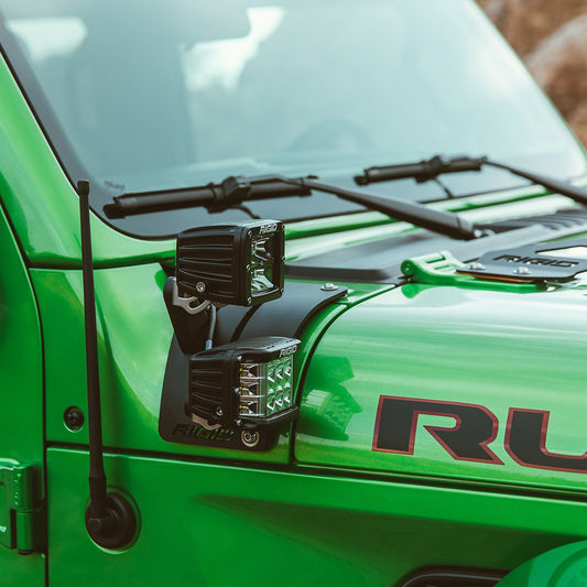 Rigid Industries 18-Pres Jeep Wrangler JL Cowl Mount Tall Standoff Kit