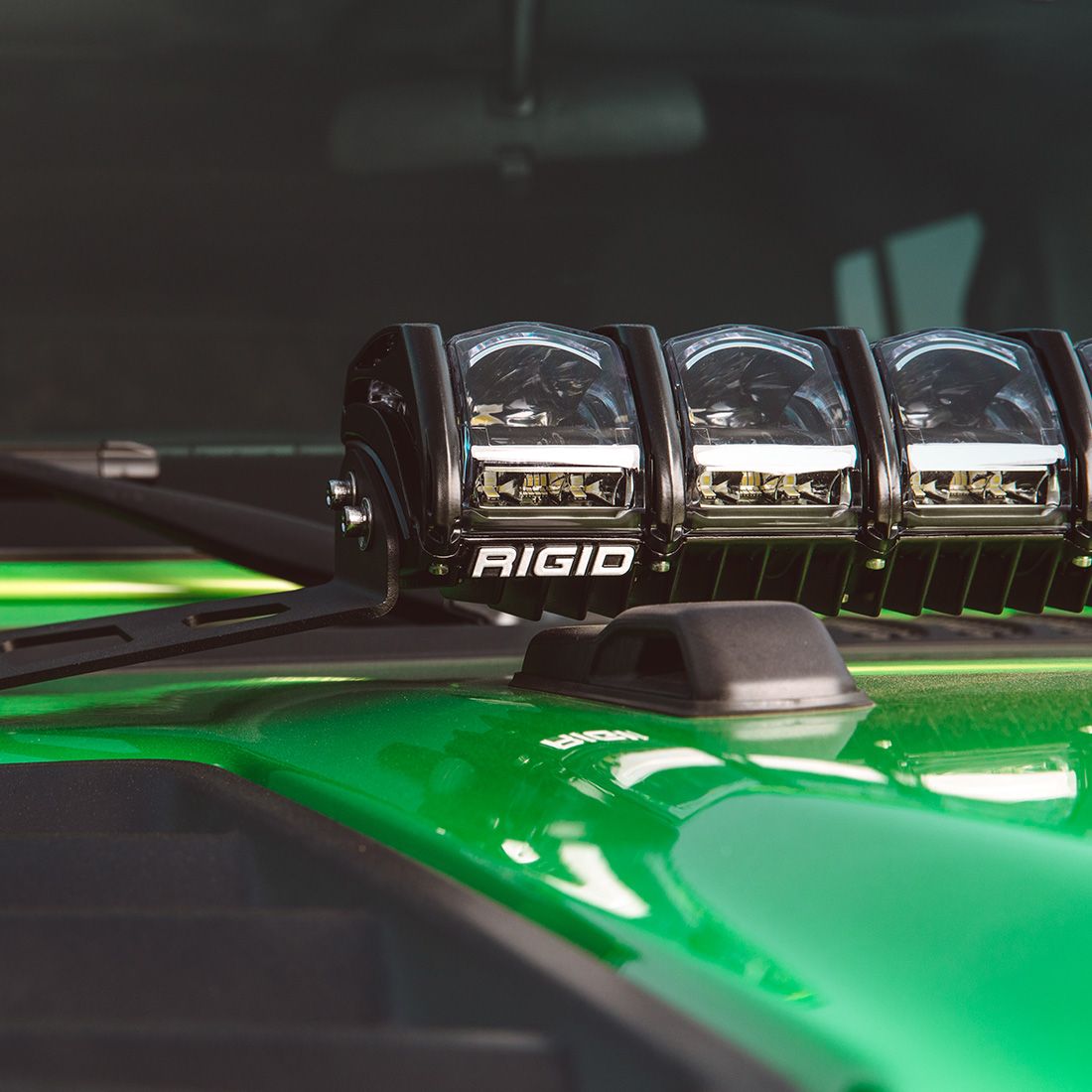 Rigid Industries 18-Pres Jeep Wrangler JL Adapt Hood Mount Fits Adapt Series