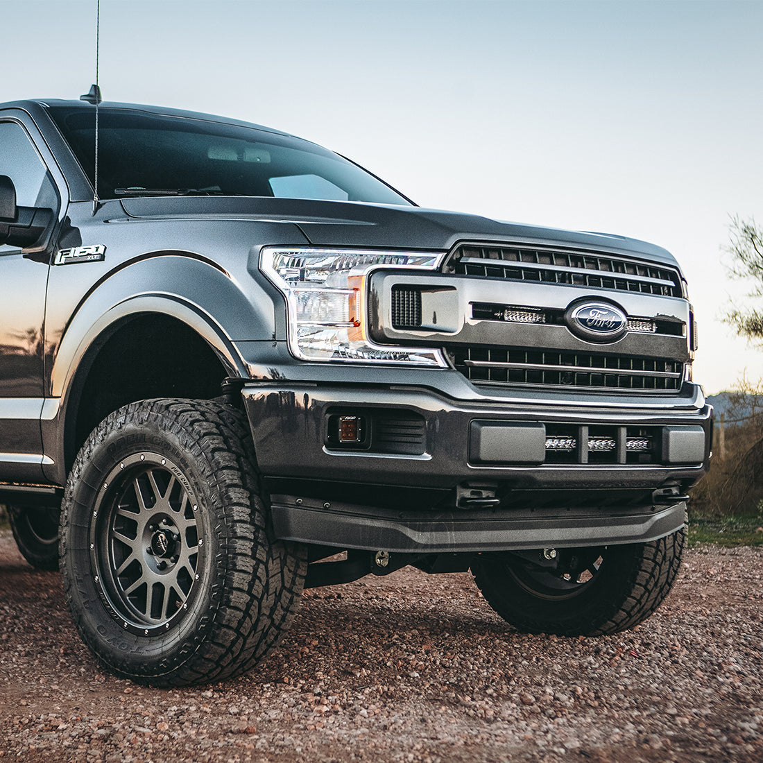 Rigid Industries 2018+ Ford F-150 Grille Mount Fits 2 RIGID SR-Series LED Light Bars