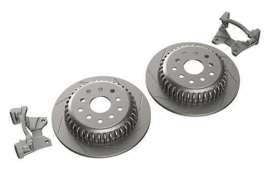 07-18 Wrangler JK Rear Performance Big Rotor Kit w/ Slotted Rotors 5x5 Inch & 5x5.5 Inch TeraFlex