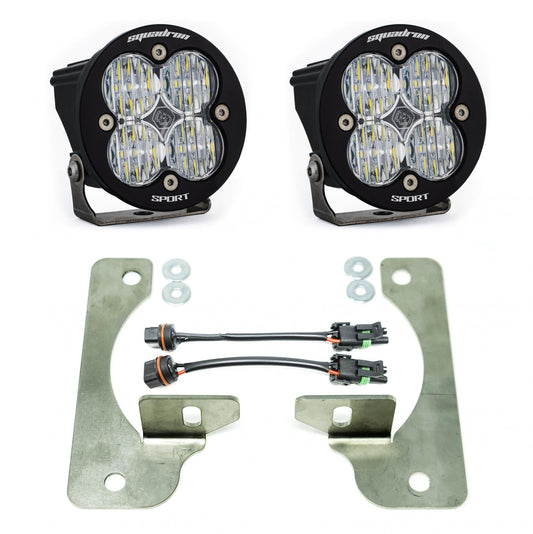 Jeep JL Fog Pocket Kit 2018 Wrangler JL Rubicon Squadron R Sport Baja Designs - 447068