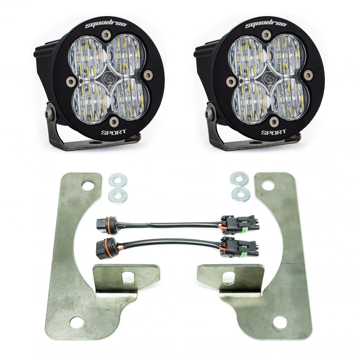 Jeep JL Fog Pocket Kit 2018 Wrangler JL Rubicon Squadron R Sport Baja Designs - 447068